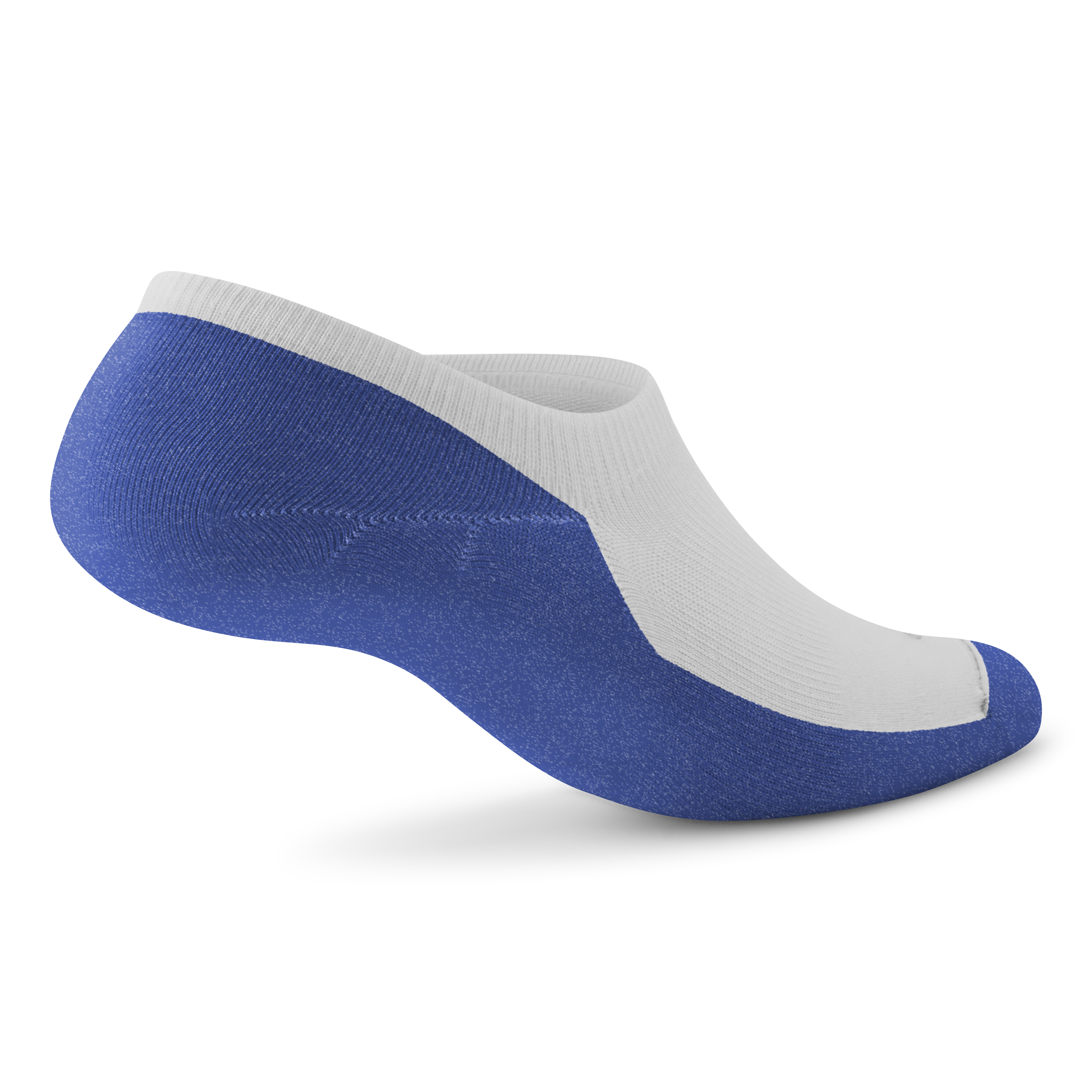 Anytime No Show Sock - Blizzard/Royal Blue