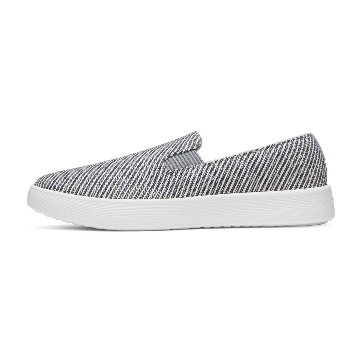 Women's Canvas Cruiser Slip On - Deep Navy Stripes (Blizzard Sole)