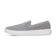 Women's Canvas Cruiser Slip On - Deep Navy Stripes (Blizzard Sole)
