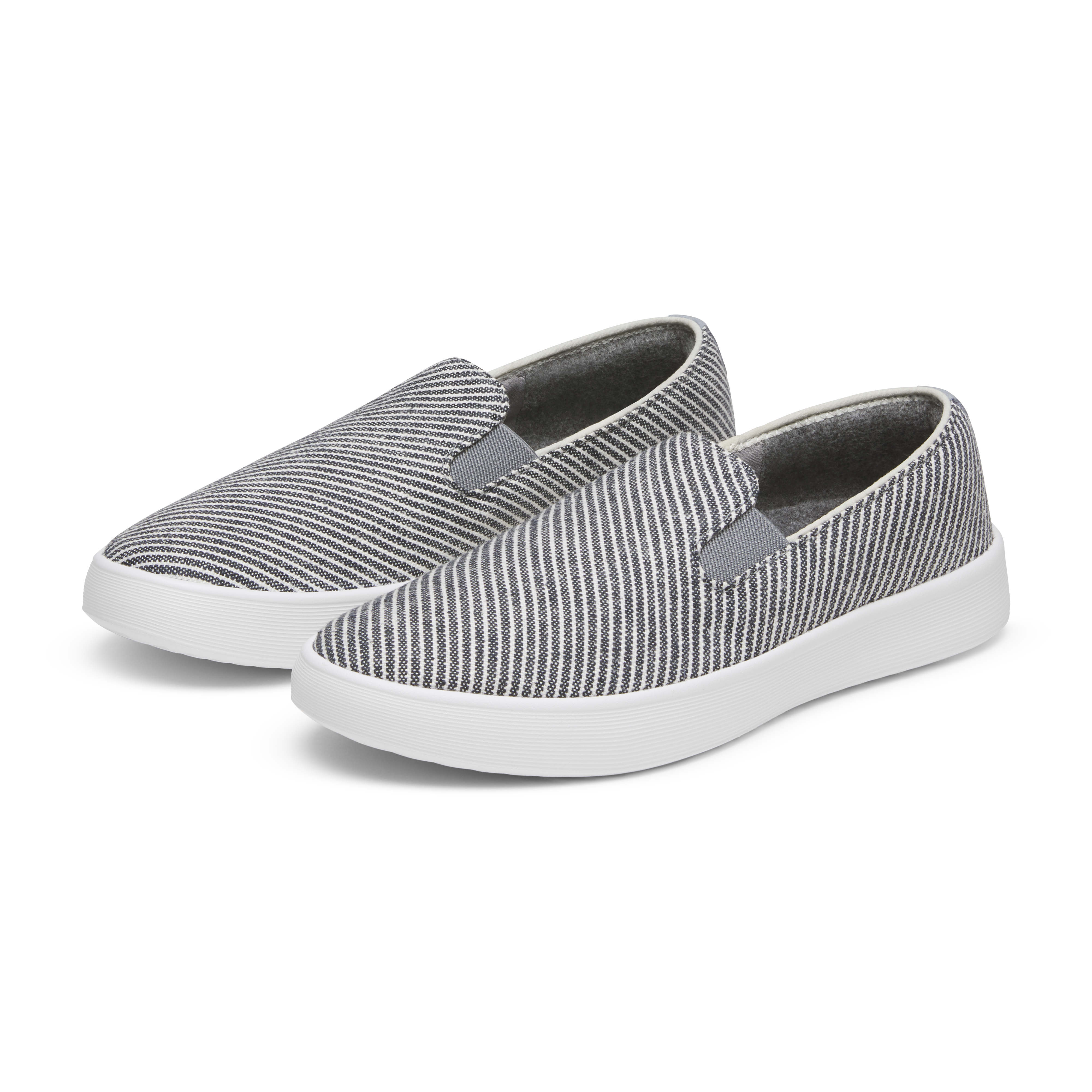 Women's Canvas Cruiser Slip On - Deep Navy Stripes (Blizzard Sole)