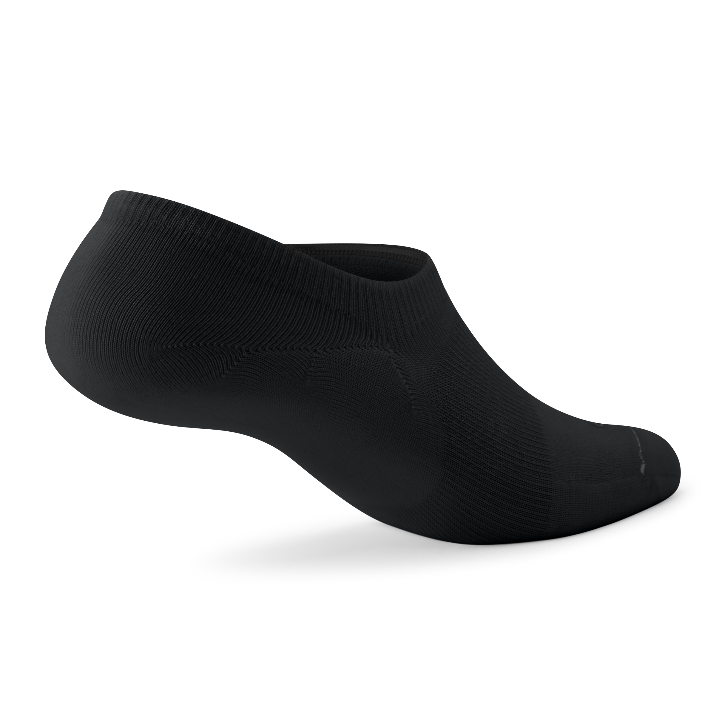Anytime No Show Heel Grip Sock - Natural Black